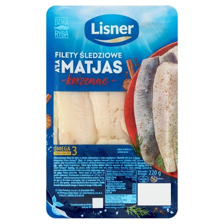 Lisner Filety śledziowe a'la Matjas korzenne 220 g (1)