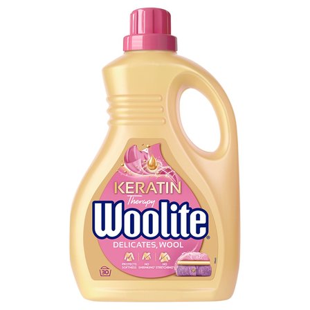 Woolite Keratin Therapy Płyn do prania delikatne tkaniny i wełna 1,8 l (30 prań) (1)