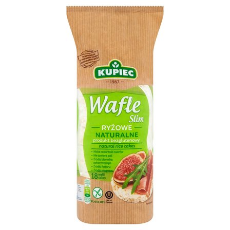 Kupiec Slim Wafle ryżowe naturalne 90 g (18 sztuk) (1)