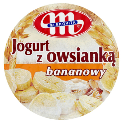 Mlekovita Jogurt z owsianką bananowy 180 g (1)