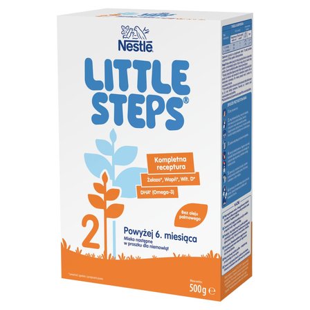 LITTLE STEPS 2 Mleko następne w proszku dla niemowląt powyżej 6. miesiąca 500 g (1)