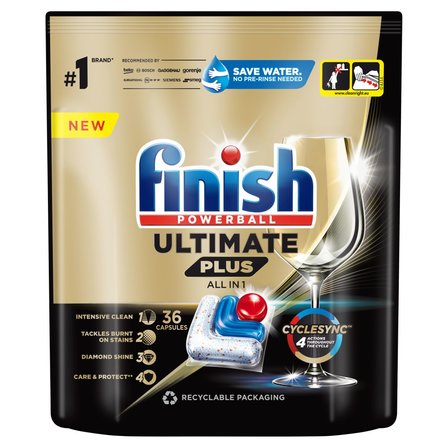 Finish Ultimate Plus Fresh Kapsułki do mycia naczyń w zmywarce 439,2 g (36 sztuk) (1)