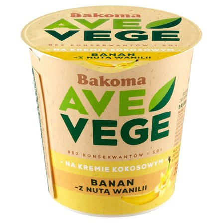 Bakoma Ave Vege Roślinny produkt kokosowy banan-z nutą wanilii 150 g (2)