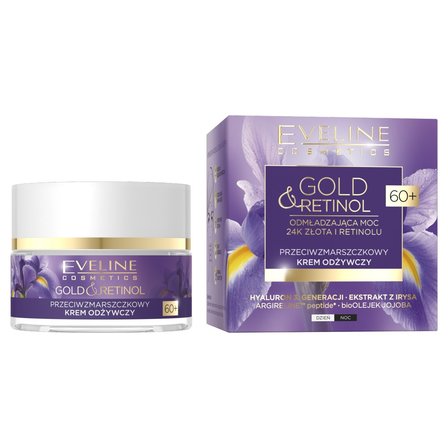 Eveline Gold&Retinol Przeciwzmarszczkowy krem odżywczy, na dzień i na noc, 60+ (1)