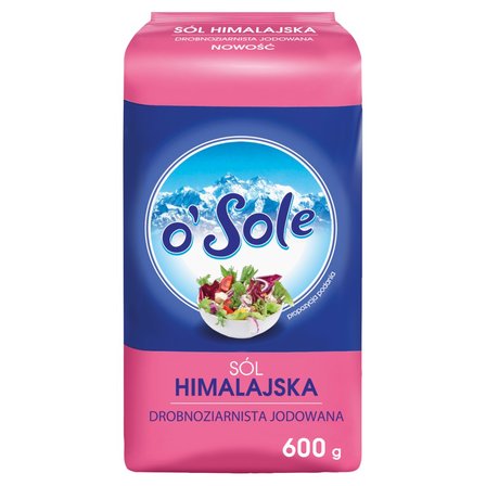 o'Sole Sól himalajska drobnoziarnista jodowana 600 g (1)