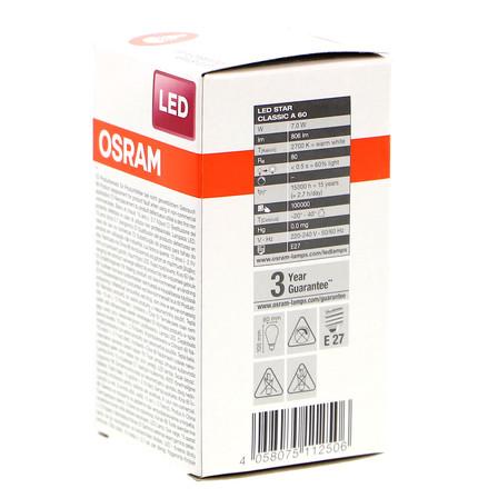 OSRAM ŻARÓWKA LED STAR 60 7W/827 E27 (8)