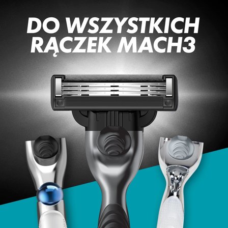 Gillette Mach3 Charcoal Ostrza wymienne do maszynki dla mężczyzn, 8 ostrzy wymiennych (2)