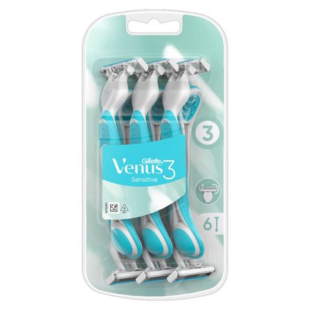 Gillette Venus 3 Sensitive Maszynki jednorazowe, liczba sztuk w opakowaniu: 6 (1)