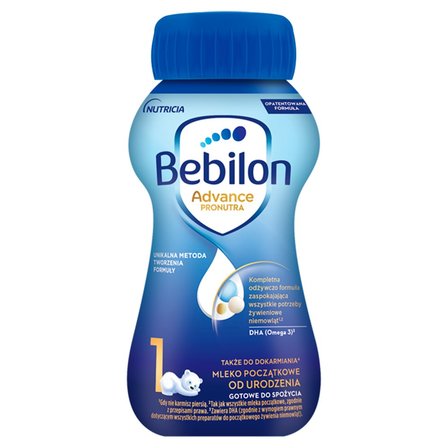 Bebilon 1 Advance Pronutra Mleko początkowe od urodzenia 200 ml (1)