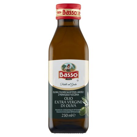 Basso Oliwa z oliwek najwyższej jakości z pierwszego tłoczenia 250 ml (1)