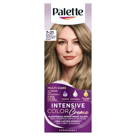 Palette Intensive Color Creme Farba do włosów popielaty średni blond 7-21 (1)