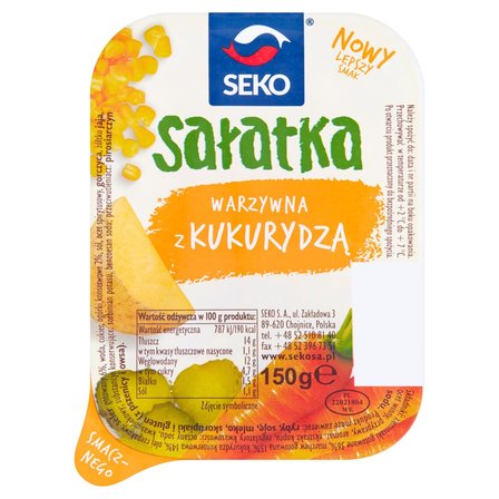 Seko Sałatka warzywna z kukurydzą 150 g (1)