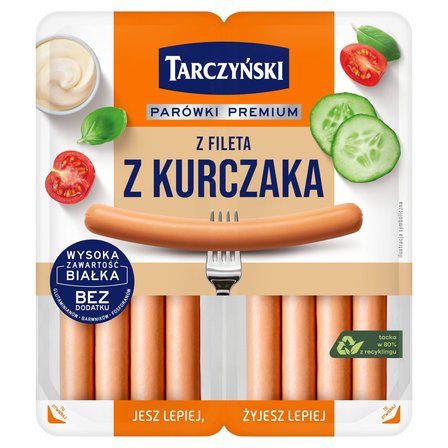 Tarczyński Parówki premium z fileta z kurczaka 180 g (2 x 90 g) (1)
