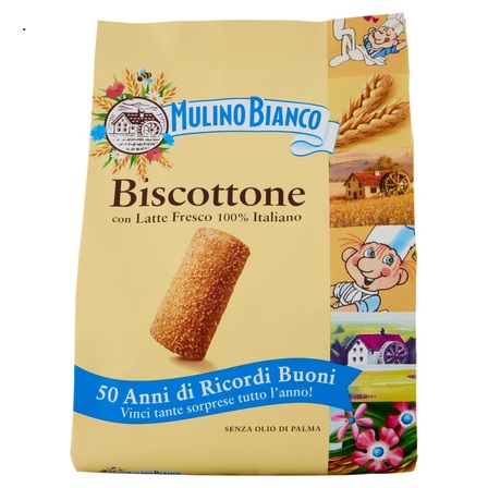 Mulino Bianco Biscottone - chrupiące ciastka posypane cukrem 700g (1)