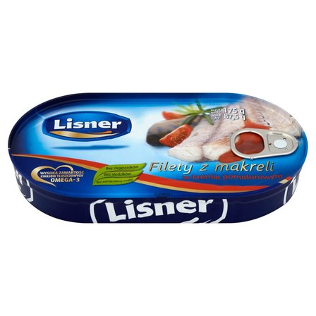 Lisner Filety z makreli w sosie pomidorowym 175 g (3)