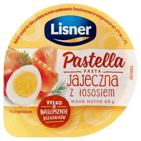 Lisner Pastella Pasta jajeczna z łososiem 80 g (1)