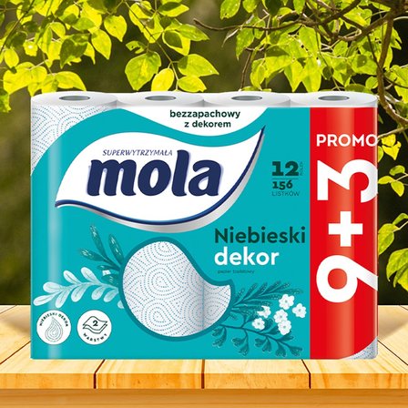 Mola Blue Dekor Papier toaletowy 12 rolek (2)