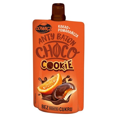 Łowicz Anty Baton Choco Cookie Mus kakao + pomarańcza 100 g (1)