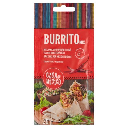 Casa de Mexico Burrito Mix Mieszanka przypraw do dań kuchni meksykańskiej 20 g (1)