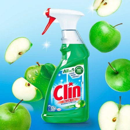 Clin Apple Płyn do mycia powierzchni szklanych 500 ml (3)