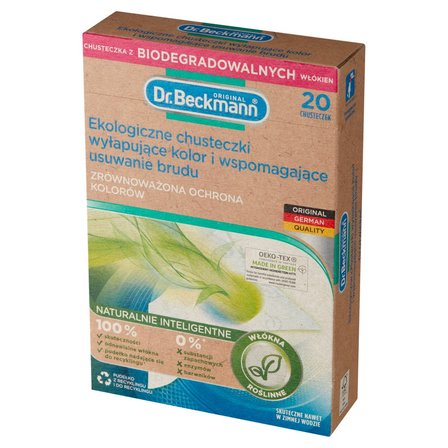 Dr. Beckmann Ekologiczne chusteczki wyłapujące kolor i wspomagające usuwanie brudu 20 sztuk (3)