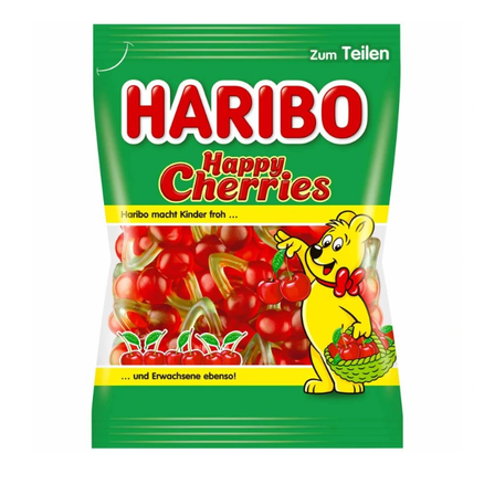 HARIBO Happy Cherries Żelki owocowe wiśnie 175g (1)