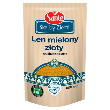 Sante Skarby Ziemi Len mielony złoty odtłuszczony 200 g (1)