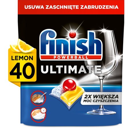 Finish Ultimate Lemon Kapsułki do mycia naczyń w zmywarce 516 g (40 sztuk) (2)