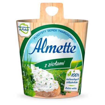 Almette Puszysty serek twarogowy z ziołami 150 g (1)