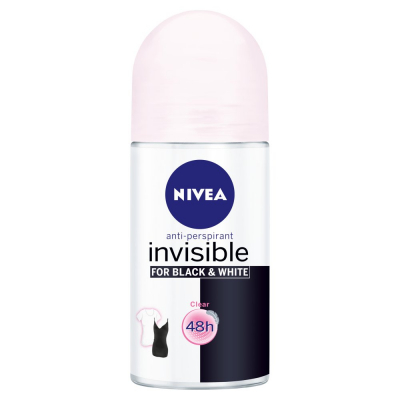 NIVEA Invisible for Black and White Clear 48 h Antyperspirant w kulce dla kobiet 50 ml (1)