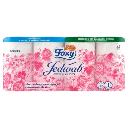 Foxy Jedwab Papier toaletowy 8 rolek (1)