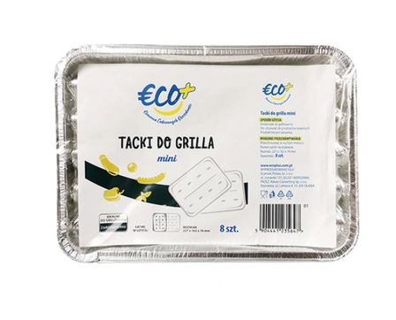 €CO TACKI DO GRILLA  ALUMINIUM  MINI 8SZT 227X162X16MM (1)