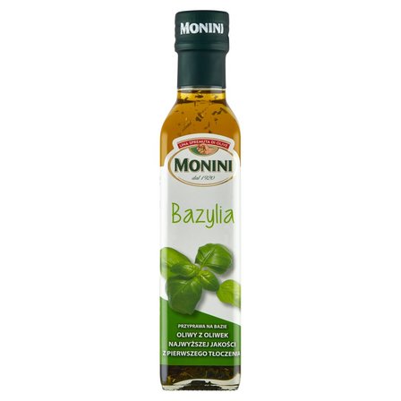 Monini Przyprawa na bazie oliwy z oliwek bazylia 250 ml (1)