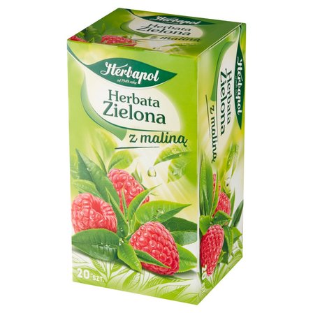 Herbapol Herbata zielona z maliną 34 g (20 x 1,7 g) (2)