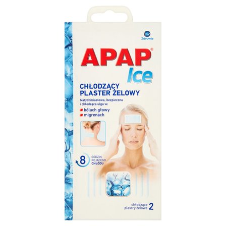 Apap Ice Chłodzący plaster żelowy 2 sztuki (1)