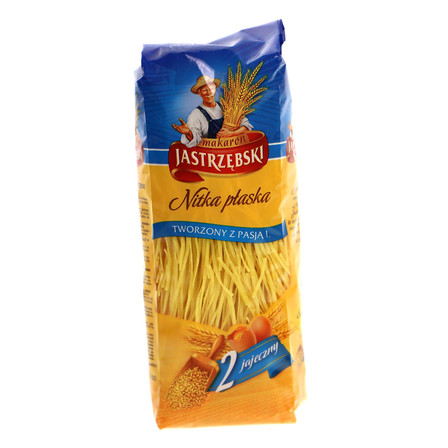 JASTRZĘBSKI MAKARON NITKA PŁASKA 2-JAJECZNA 250G (1)