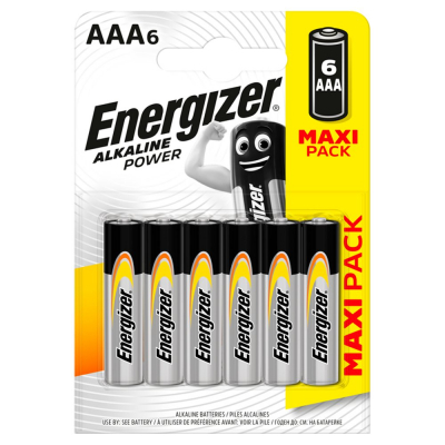 Energizer Alkaline Power AAA-LR03 1,5 V Baterie alkaliczne 6 sztuk (1)