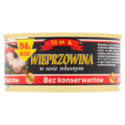 MK Konserwa wieprzowina w sosie własnym 300 g (1)