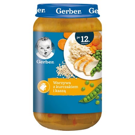 Gerber Warzywa z kurczakiem i kaszą dla dzieci po 12. miesiącu 250 g (1)