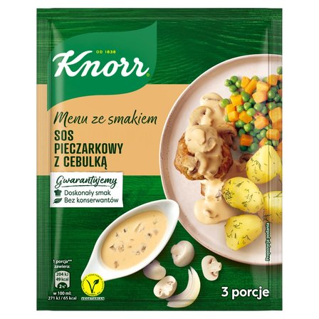 Knorr Menu ze smakiem Sos pieczarkowy z cebulką 37 g (1)