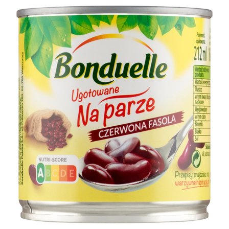 Bonduelle Ugotowane na parze Czerwona fasola 160 g (1)