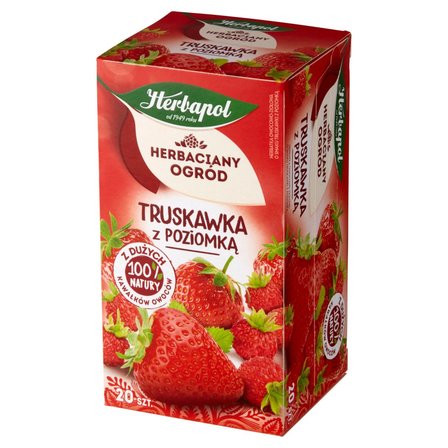 Herbapol Herbaciany Ogród Herbatka owocowo-ziołowa truskawka z poziomką 50 g (20 x 2,5 g) (2)