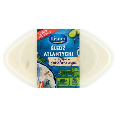 Lisner Śledź atlantycki w sosie śmietanowym 280 g (1)