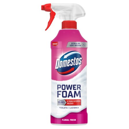 Domestos Power Foam Floral Fresh Czyszcząca piana toaleta i łazienka 435 ml (1)