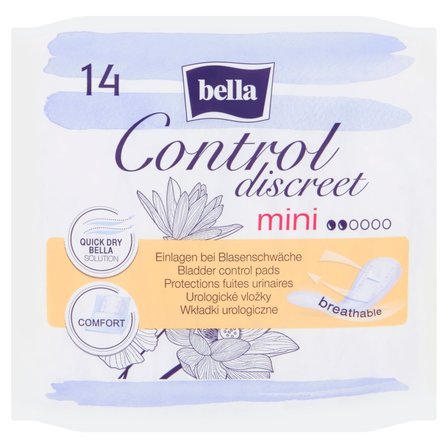 Bella Control Discreet Mini Wkładki urologiczne 14 sztuk (1)