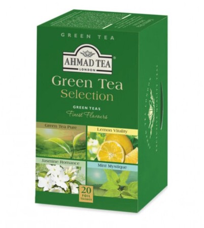 Ahmad Tea Green Selection Herbata Zielona zestaw 40g (20x2g) (1)