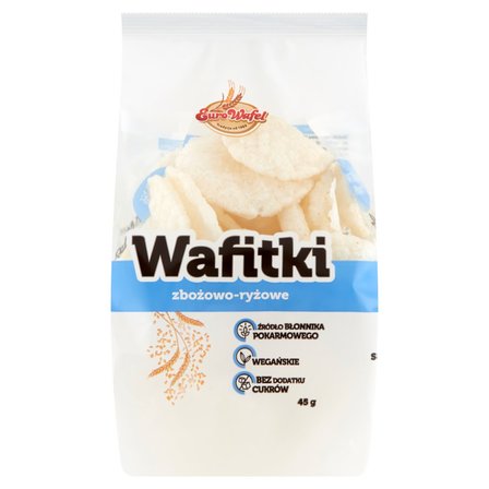 Eurowafel Wafitki zbożowo-ryżowe 45 g (1)