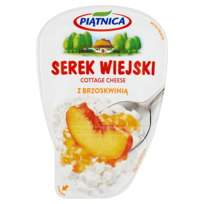 Piątnica Serek wiejski z brzoskwinią 150 g (1)