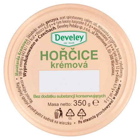 Develey Hořčice Krémová Musztarda kremowa 350 g (1)