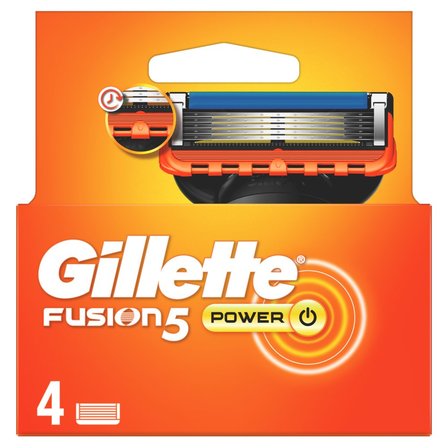 Gillette Fusion5 Power Ostrza wymienne do maszynki do golenia dla mężczyzn, 4 ostrza wymienne (1)